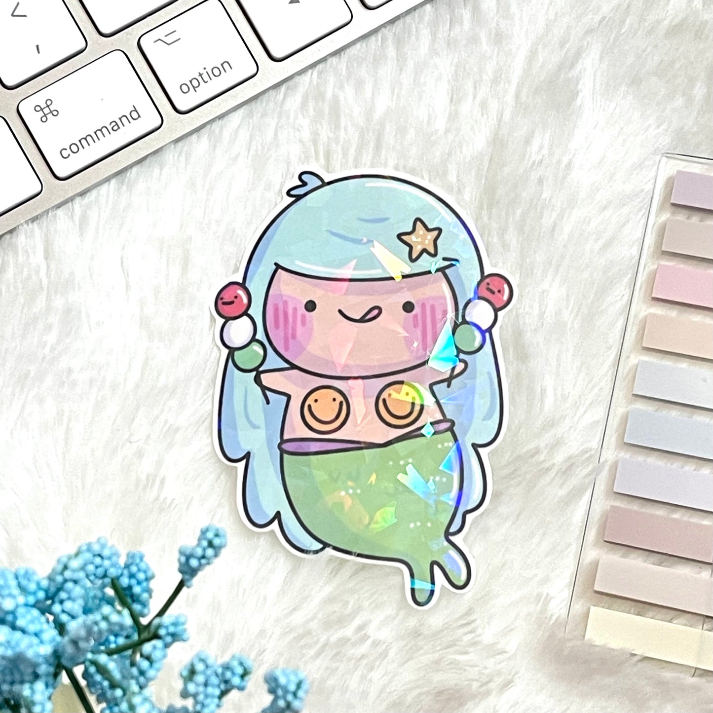 Cutie Dango Mermaid -Die-Cut Vinyl Sticker