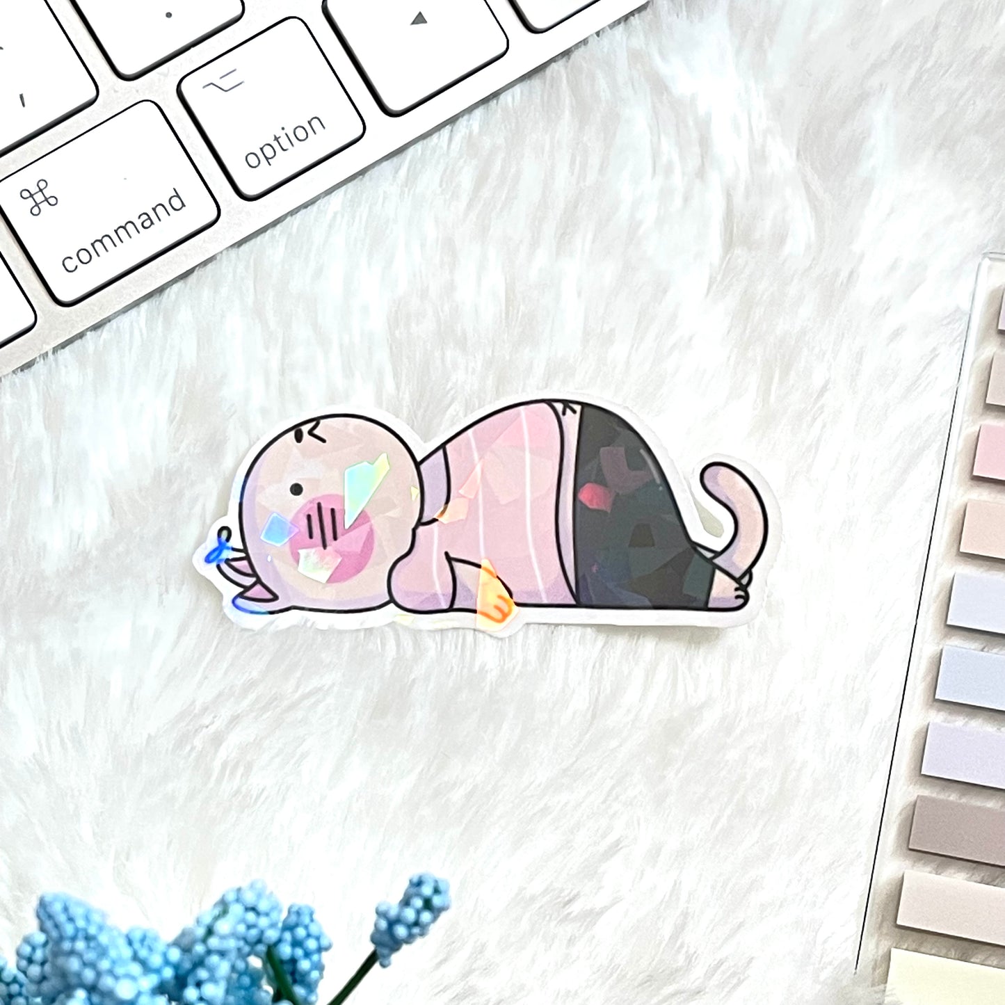 Yoga Sprout Cat Shavasana Corpse Pose -Die-Cut Vinyl Sticker